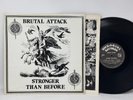 Brutal Attack Stronger Than Before Vinyl LP Rare Punk Oi Rock w/ Inner Sleeve