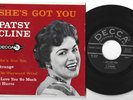 COUNTRY 45  EP  w/ PICTURE COVER - PATSY CLINE - SHE'S GOT YOU -HEAR 1962 DECCA