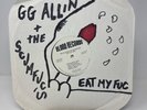 GG ALLIN + The Scumfucs Eat My Fuc Vinyl LP, Paper Sleeve, Hand Drawn, 1st Press