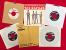 rare 1963 BEATLES WHITE RED  SWAN  She loves You + 3 BLACK  45 rpms PS + MAILER