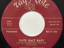 Reggie Perkins “Date Bait Baby”/“High School Caesar” Ray Note Rockabilly 1960 VG