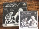 Original ABBA SOS/ Man In The Middle single (Norway 1975), ABBA SOS postcard.