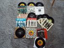 RARE 14 PIECE LOT-BEATLES 45 COLLECTION-11 45's-3 EMPTY PICTURE SLEEVE-NICE