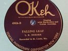 78 RPM - L.K. Reeder Falling Leaf Okeh 45026  Country 1925 His Only Release HEAR