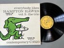 Jazz LP Hampton Hawes Trio - Vol. 3 The Trio * Contemporary C3523 Mono DG Promo