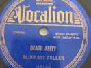 RARE BLIND BOY FULLER DEATH ALLEY 78RPM VOCALION O3420 E