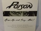 POISON Rare Open Up And Say...Ahh  Promo Vinyl LP Record World Premiere Weekend