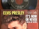 ELVIS PRESLEY IT'S NOW OR NEVER / A MESS OF BLUES NM- 1960 RCA 7' 45 RPM PIC SLV