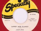 LLOYD PRICE: lawdy miss clawdy / mailman blues SPECIALTY 7