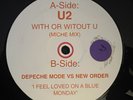White Label Remixes U2 and Depeche Mode Vs New Order 12” Vinyl VERY RARE