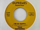 Chicano Sweet Soul 45 THEE DUPREMES I'm So Happy/So In Love With You HEAR Rare
