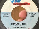 RARE Gospel FUNK Folk 45 - TOMMY SEARS Salvation Train GAR EX In Demand *