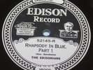 Edison Electric Diamond Disc Record 52145 Gershwin Rhapsody In Blue