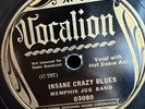 MEMPHIS JUG BAND VOCALION 03080 WILL SHADE CHARLIE BURSE 78 rpm BLUES E+ *HEAR*