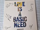 FULLY AUTOGRAPHED ORANGE VINYL Love Is a Basic Need by Embrace (Record, 2018)