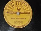 Holy Grail 78 Record   Milk Cow Blues (Boogie) Sun 215 Elvis Presley, VG+