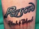 POISON Flesh & Blood Vinyl Record LP 1990 Enigma / Capital Records C1-91813