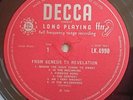 Genesis LP From Genesis To Revelation UK Decca Mono 1st Press & INSERT PROG