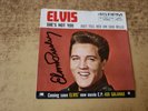 AUTOGRAPHED 1960s VG++ ELVIS PRESLEY  She's Not You / Just Tell Her SLEEVE 45