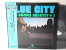 Isao Suzuki Quartet + 1 – Blue City, 1980 LP w/OBI, Three Blind Mice 18PJ-1013