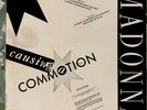 MADONNA PANAMA CAUSING A COMMOTION MegaRARE 12” MAXY B&W Back Cover CELEBRATION