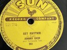 Johnny Cash Sun 78 RPM #241, I Walk The Line/Get Rhythm.