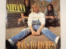 NIRVANA RAGS TO RICHES EP 45 W/ PICTURE SLEEVE KURT COBAIN 1992 EU IMPORT VG+
