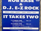 Rob Base & DJ E-Z Rock It Takes Two Derek B Remix 12” Vinyl Single Ex Condition