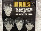 THE BEATLES VEE JAY VJ 587 DO YOU WANT TO KNOW A SECRET & THANK YOU 45 W/ SLEEVE