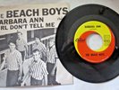 The BEACH BOYS BARBARA ANN/GIRL DON'T TELL ME 45 RPM 7' PICTURE SLEEVE 5561 Nice