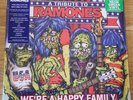 We're A Happy Family A Tribute To Ramones 2016 2x NEON GREEN Vinyl Record LP NEW