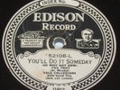 Edison Electric Diamond Disc Record 52108 Rudy Vallee Yale Collegians You'll Do