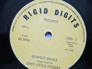 STIFF LITTLE FINGERS Suspect Device Wasted Life UK yellow label 7