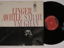 SARAH VAUGHAN Linger Awhile COLUMBIA LP VG+ mono 6-eye o