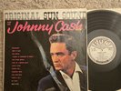 ORIGINAL SUN SOUND OF JOHNNY CASH LP SCARCE 1964 DJ WHITE LABEL PROMO ORIGINAL