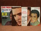three vintage Elvis Presley EPs 45rpm with covers sleeves - Spanish issues