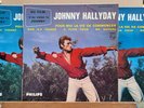 D - Rare Johnny Hallyday EP - STRAIGHT Sky Shade GREY BLUE, Dark GREEN Label