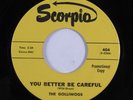 Garage 45 GOLLIWOGS You Better Be Careful SCORPIO VG+ promo creedence ccr HEAR e