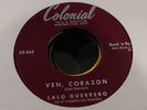 Latin 45 Rock & Roll Colonial Lalo Guerrero Los Satelites Baby Sittin' Boogie EX