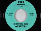 Doo-Wop 45 - Marvells - For Sentimental Reasons - Winn