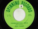 Novelty Rocker Halloween 45 - Eddie Thomas - Frankenstein Rock - Spinning