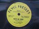 ELVIS PRESLEY 78 RPM THAT'S ALL RIGHT / BLUE MOON OF KENTUCKY MILLION MARK 148