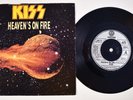 KISS “Heaven’s on Fire 45 Single & Picture Sleeve 1984 ENGLAND Vintage RARE