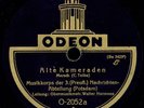 ALTE KAMERADEN + Parademarsch 18. Husaren 78rpm Schellack