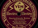 DEUTSCHLANDS RUHM + HEIL EUROPA  Märsche auf 78rpm Schellack