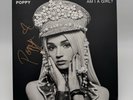 Poppy - Am I A Girl? Autographed Tour Merch 2xLP White Marble color vinyl Record