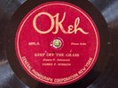 Okeh 4495 James P Johnson CAROLINA SHOUT iconic Harlem Stride 78rpm 1921 JAZZ E-