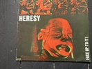 HERESY  FACE UP TO IT    VERY HARD TO FIND FIRST PRESS LP VINYL  1988 TERRORIZER