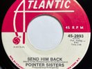 Pointer Sisters – Destination No More Heartaches / Send Him Back VG+ PROMO SOUL