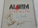 THE ALARM   STRENGTH   1985 MINT VINYL LP   BAND SIGNED AUTOGRAPH / MIKE PETERS